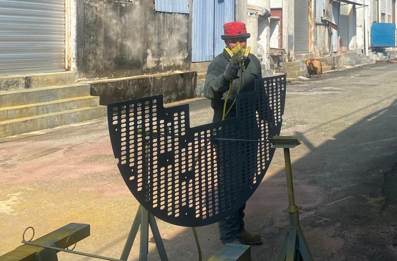 Blasting Painting Bottom Guard